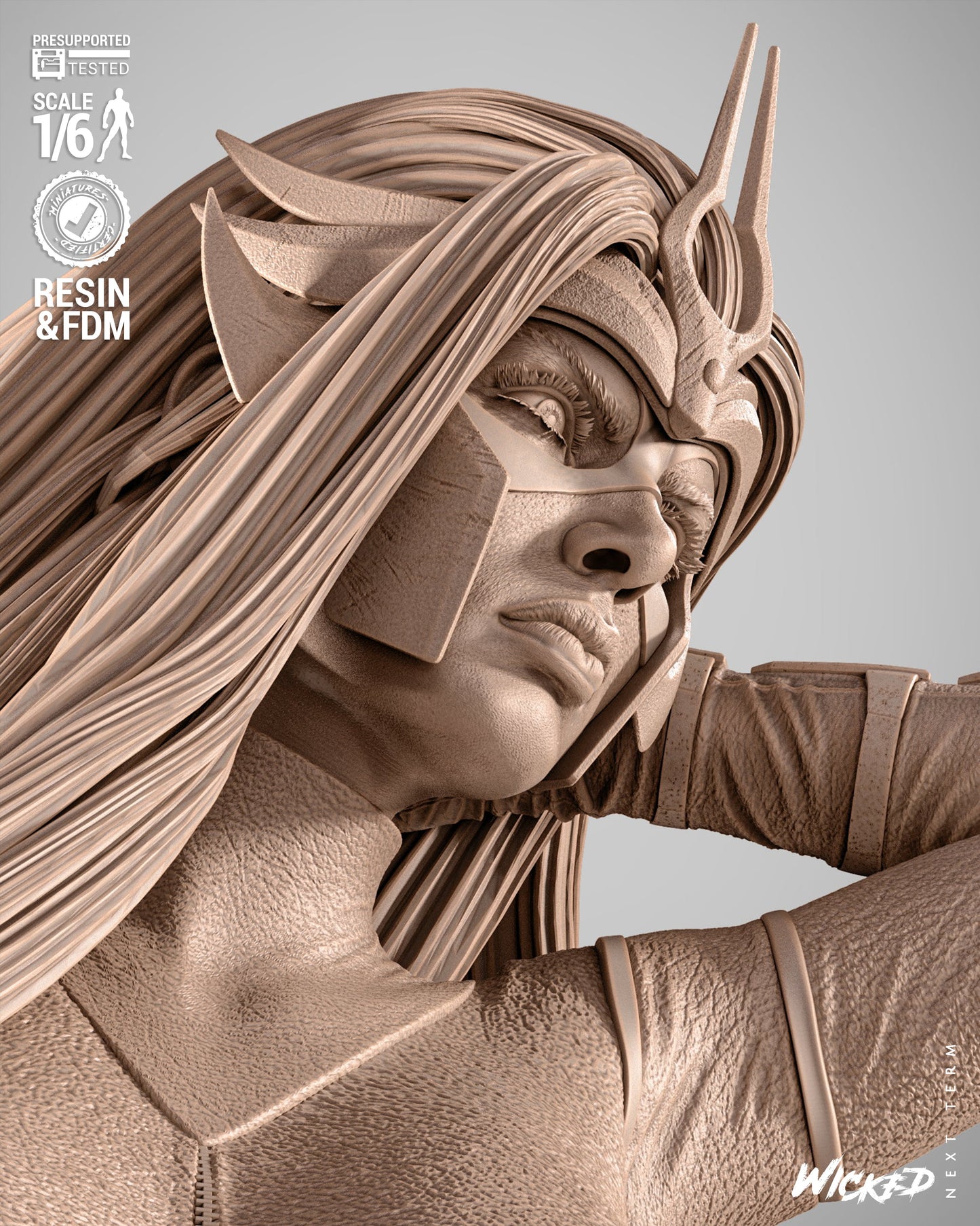 Medusa Statue 3D-Printed Kit