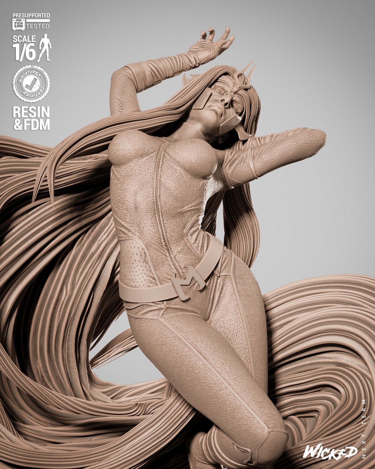 Medusa Statue 3D-Printed Kit