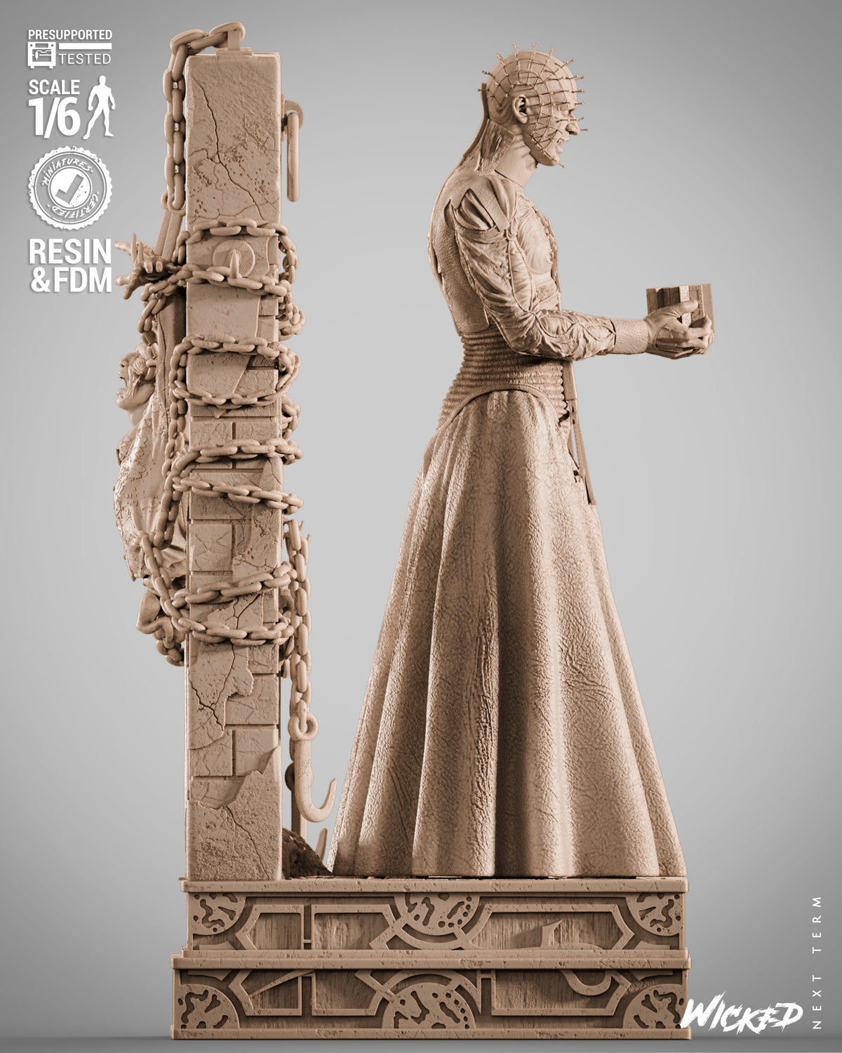 Pinhead Statue 3D-Printed Kit