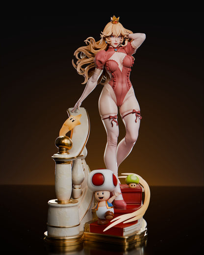 Princess Peach Statue 3D-Printed Kit