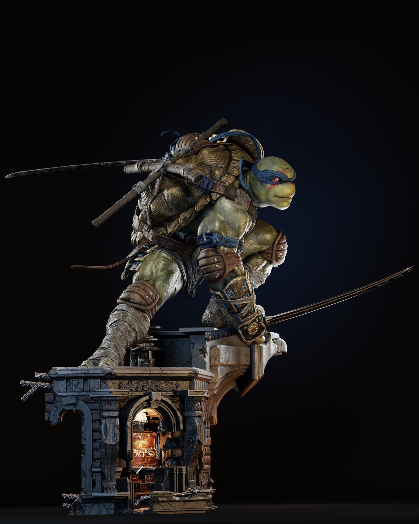 Leonardo Statue
