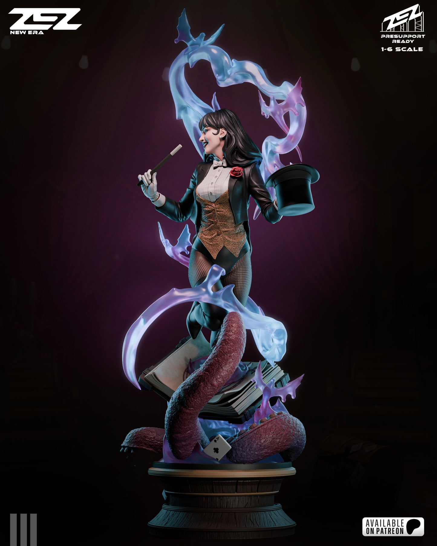 Zatanna Statue 3D-Printed Kit