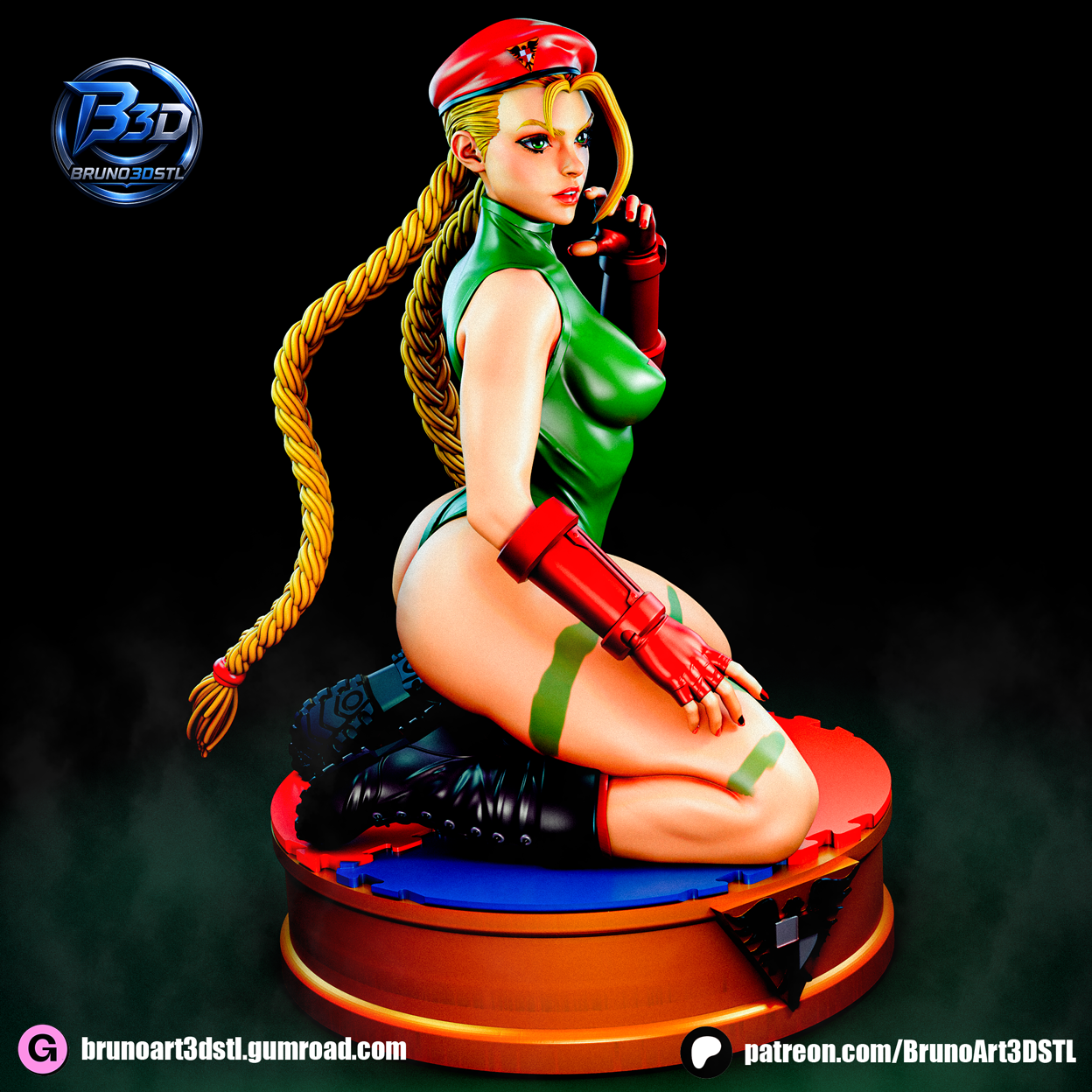 Cammy Statue 3D-Printed Kit