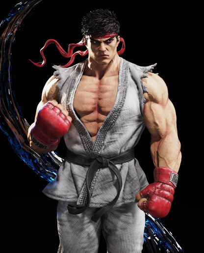 Ryu (Street Fighter) Statue 3D-Printed Kit