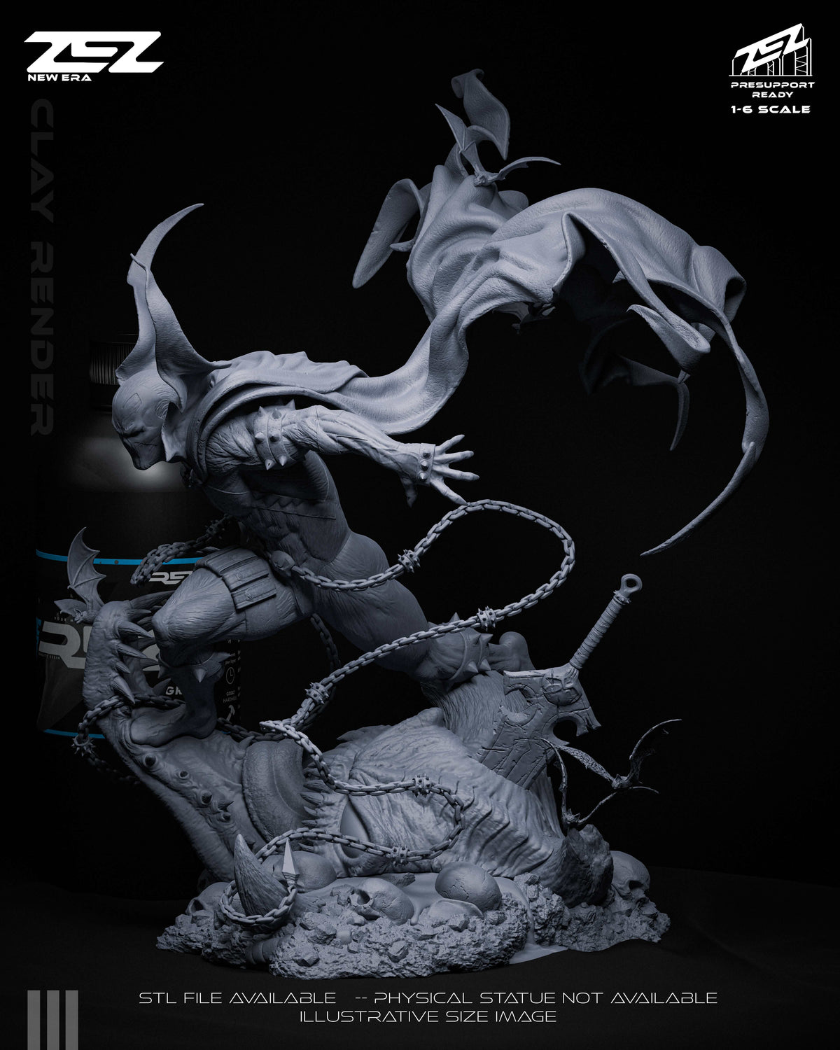Spawn Statue 3D-Printed Kit