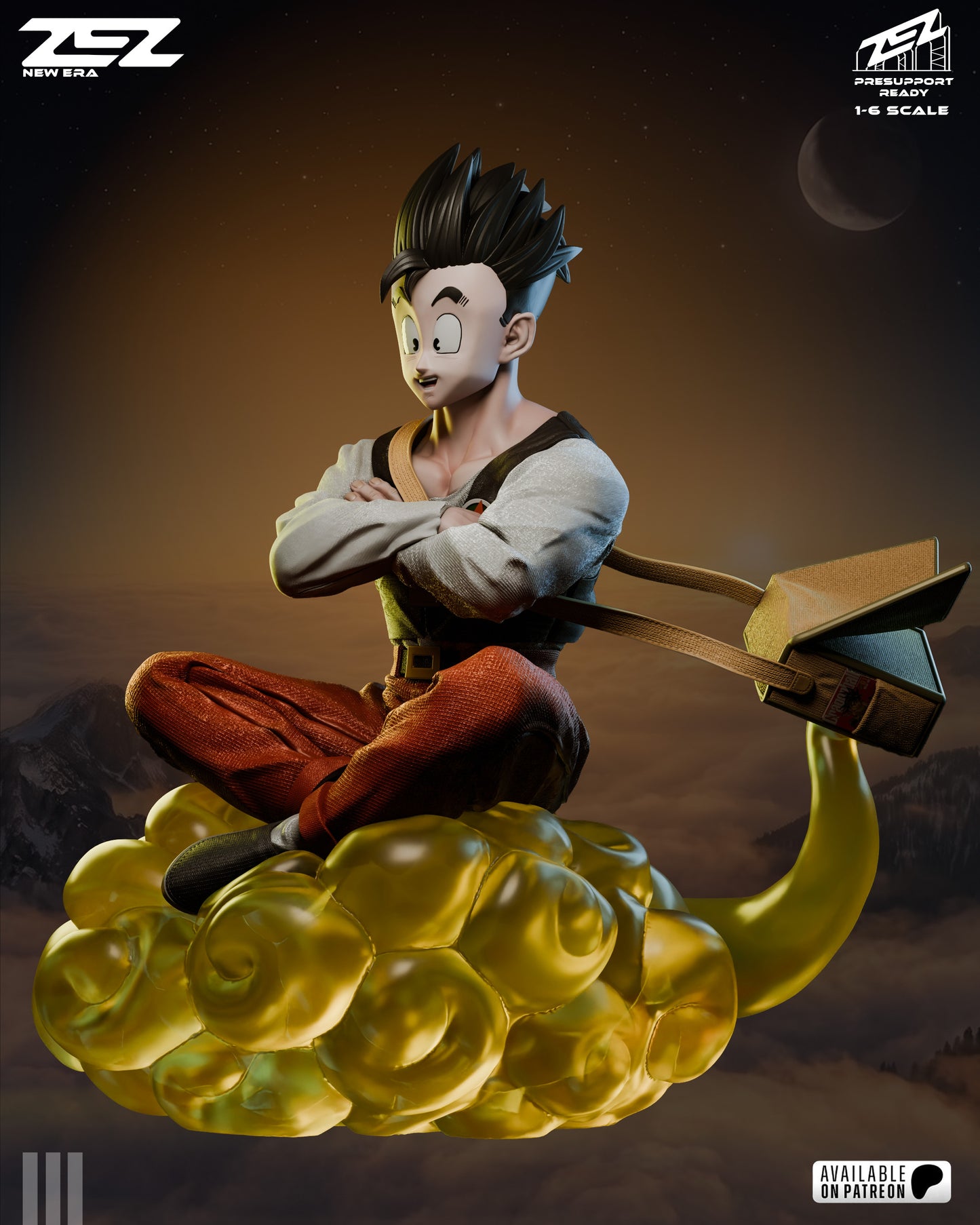 Gohan Statue 3D-Printed Kit