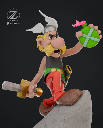Asterix And Obelix Statue 3D-Printed Kit
