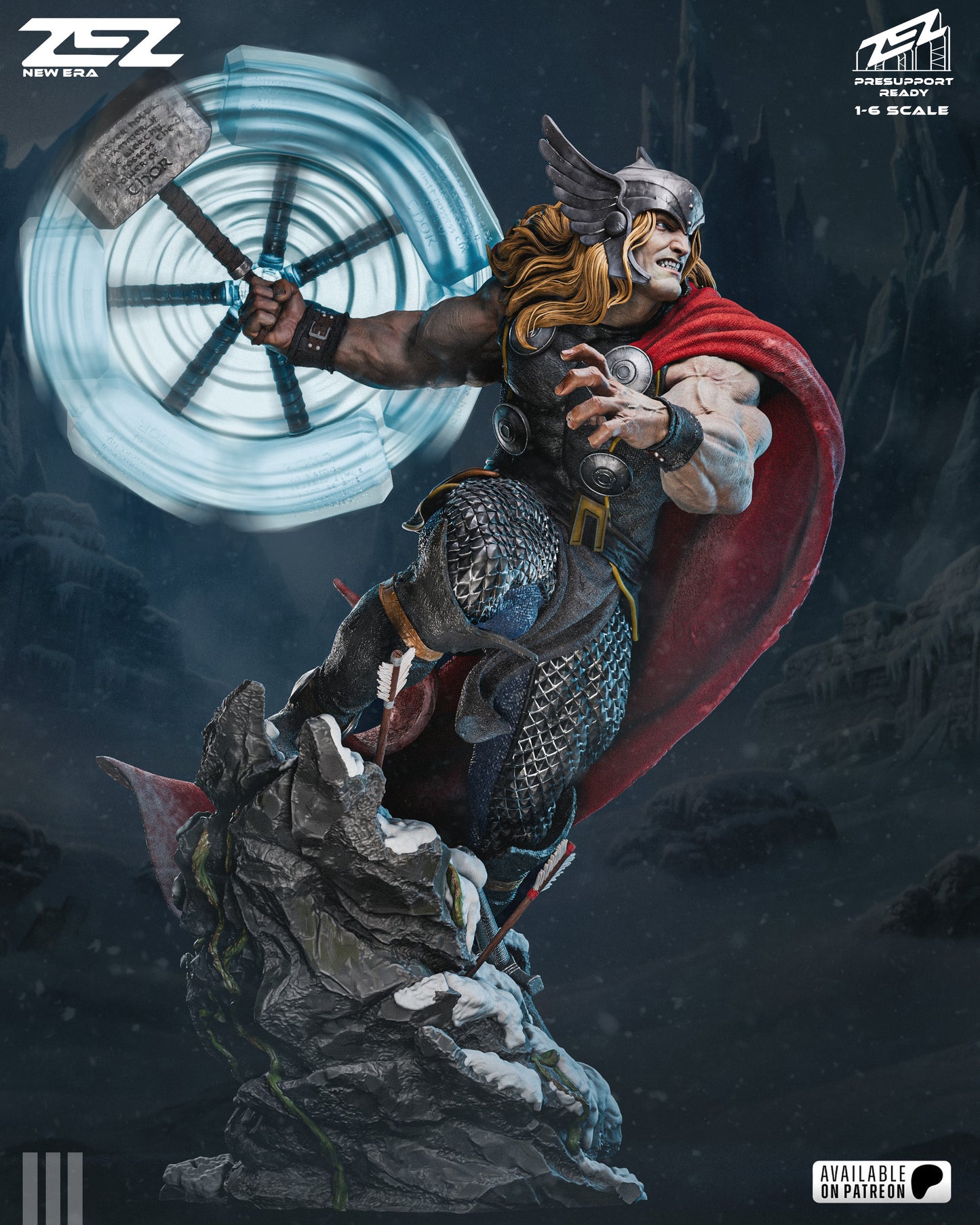 Thor Statue 3D-Printed Kit