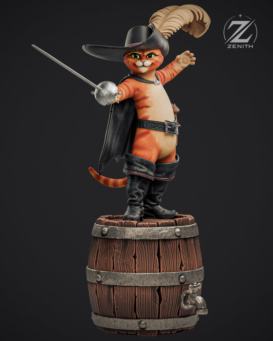 Puss In The Boots Statue 3D-Printed Kit
