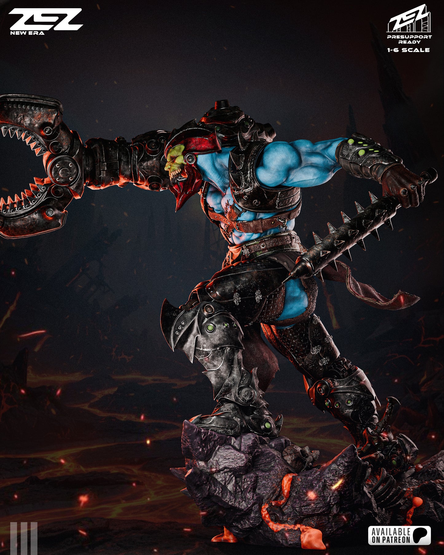 Trapjaw Statue 3D-Printed Kit