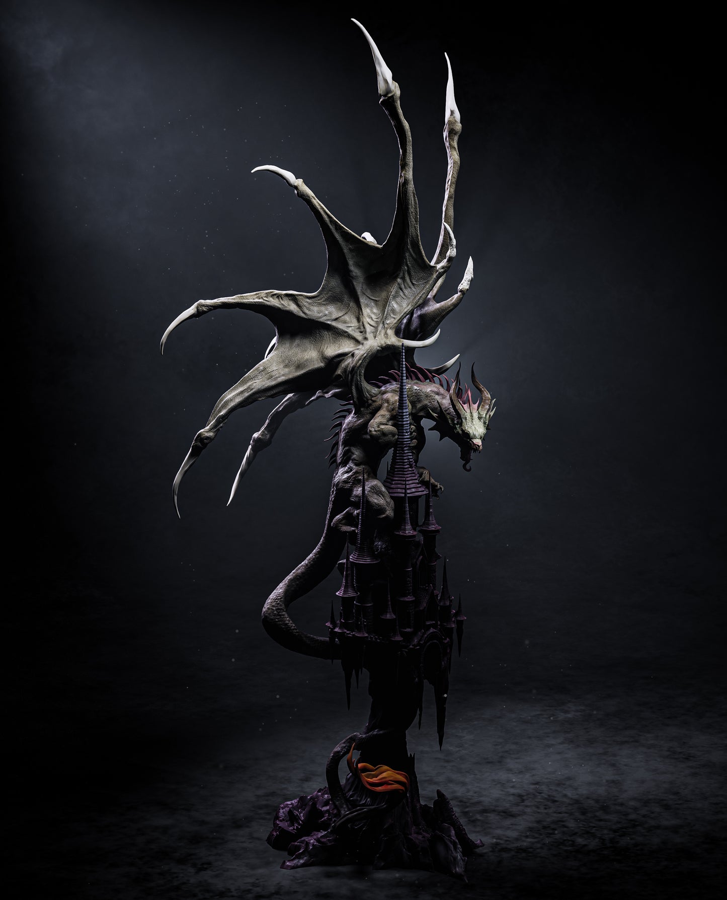 Mysterious Dragon Statue 3D-Printed Kit