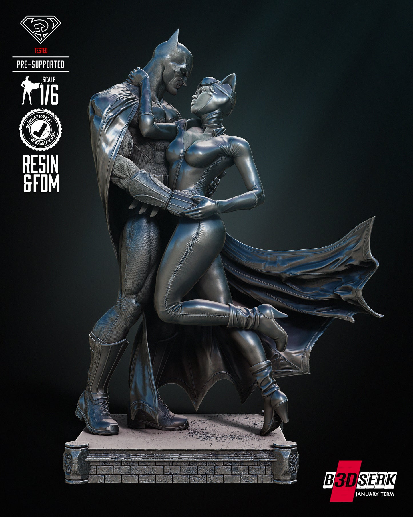 Batman & Catwoman Diorama