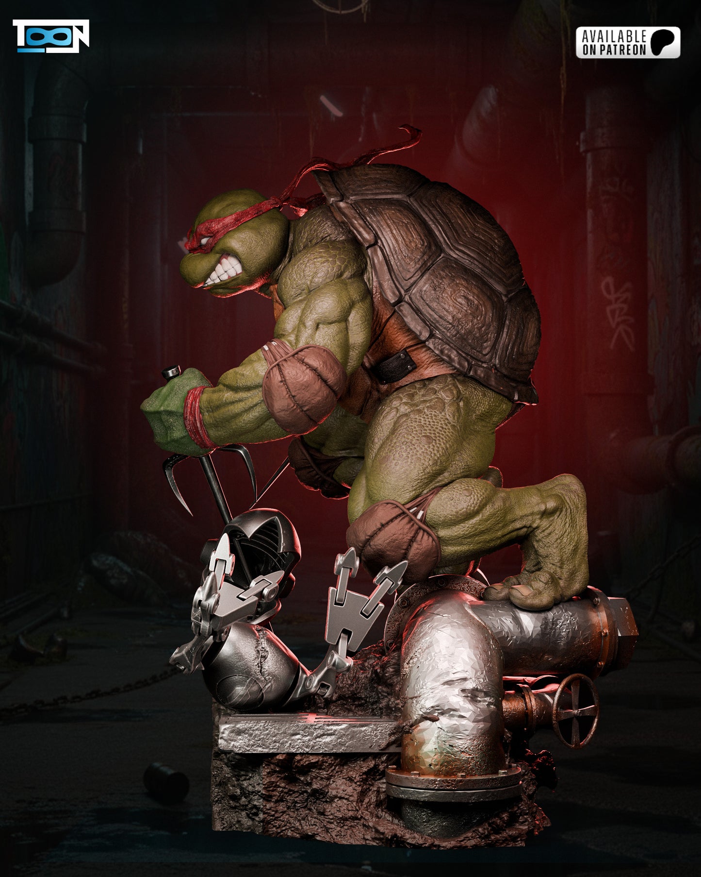 Raphael TMNT Statue