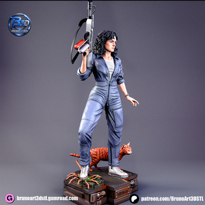 Ripley Statue 3D-Printed Kit