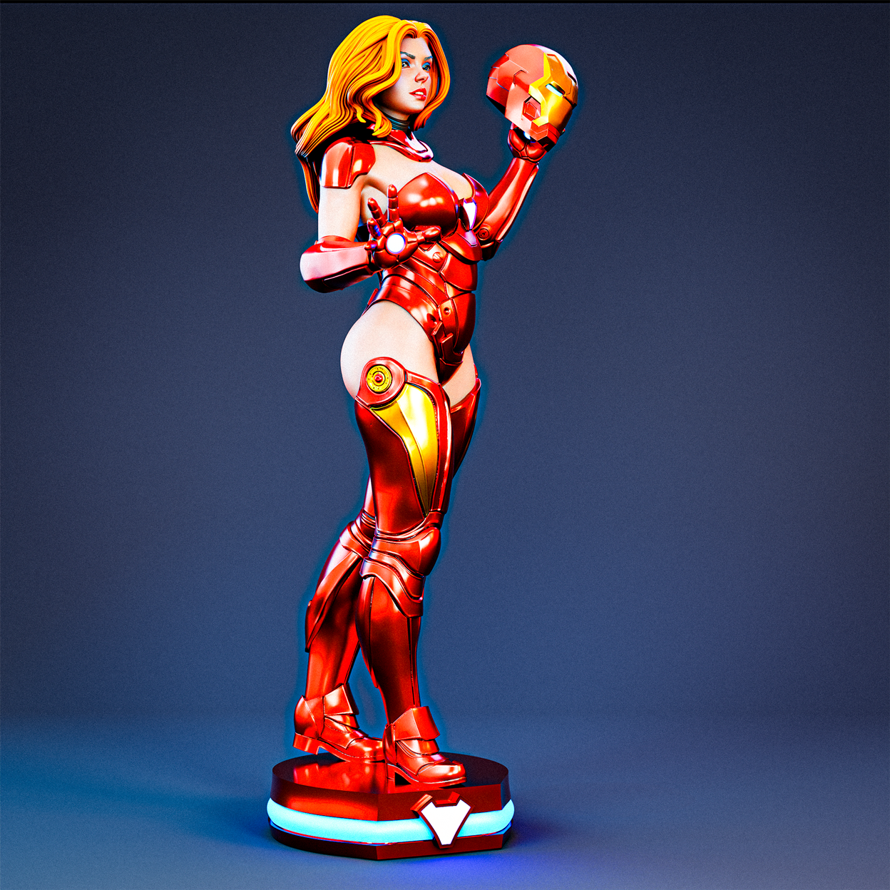 Pepper Potts Statue 3D-Printed Kit