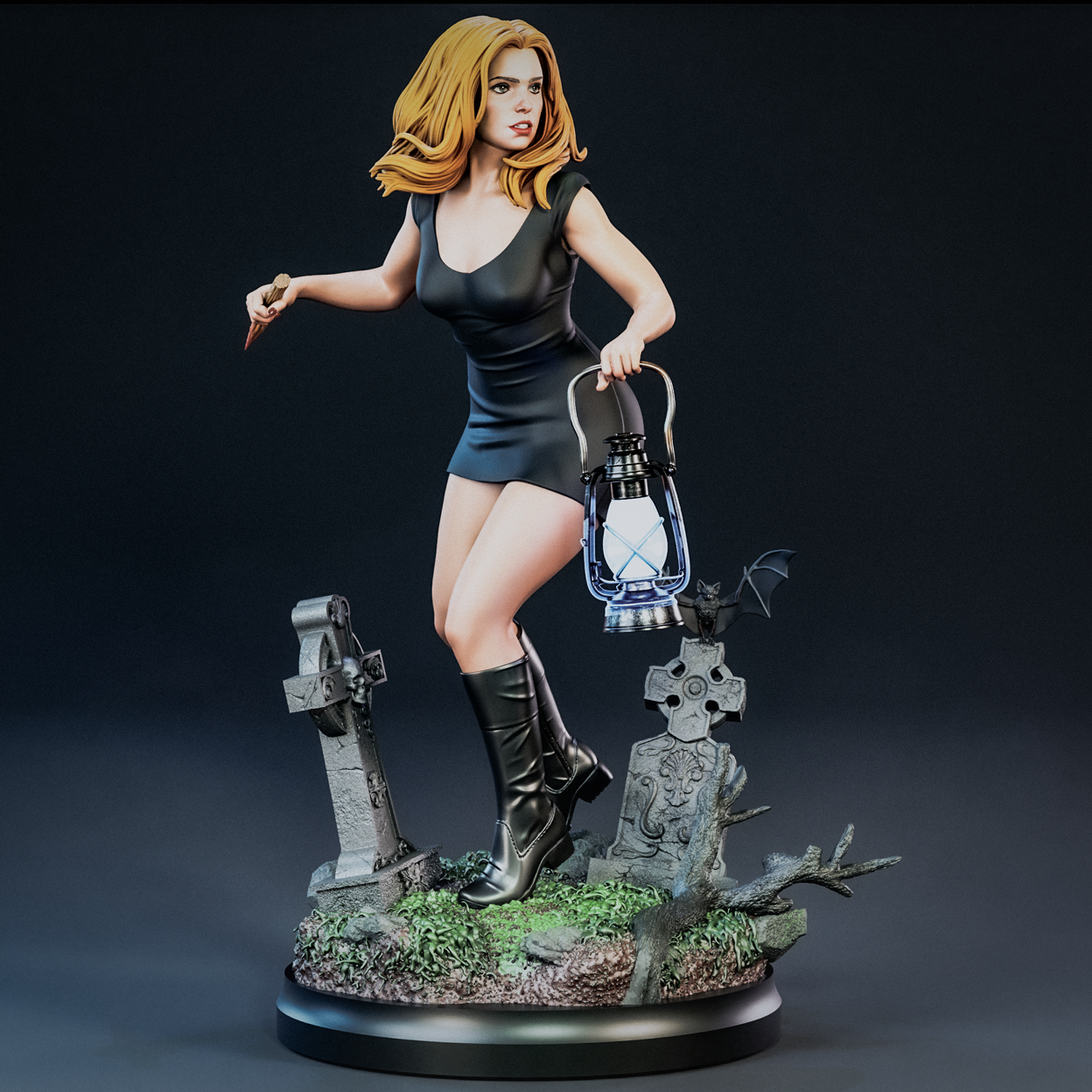 Buffy The Vampire Slayer Statue 3D-Printed Kit