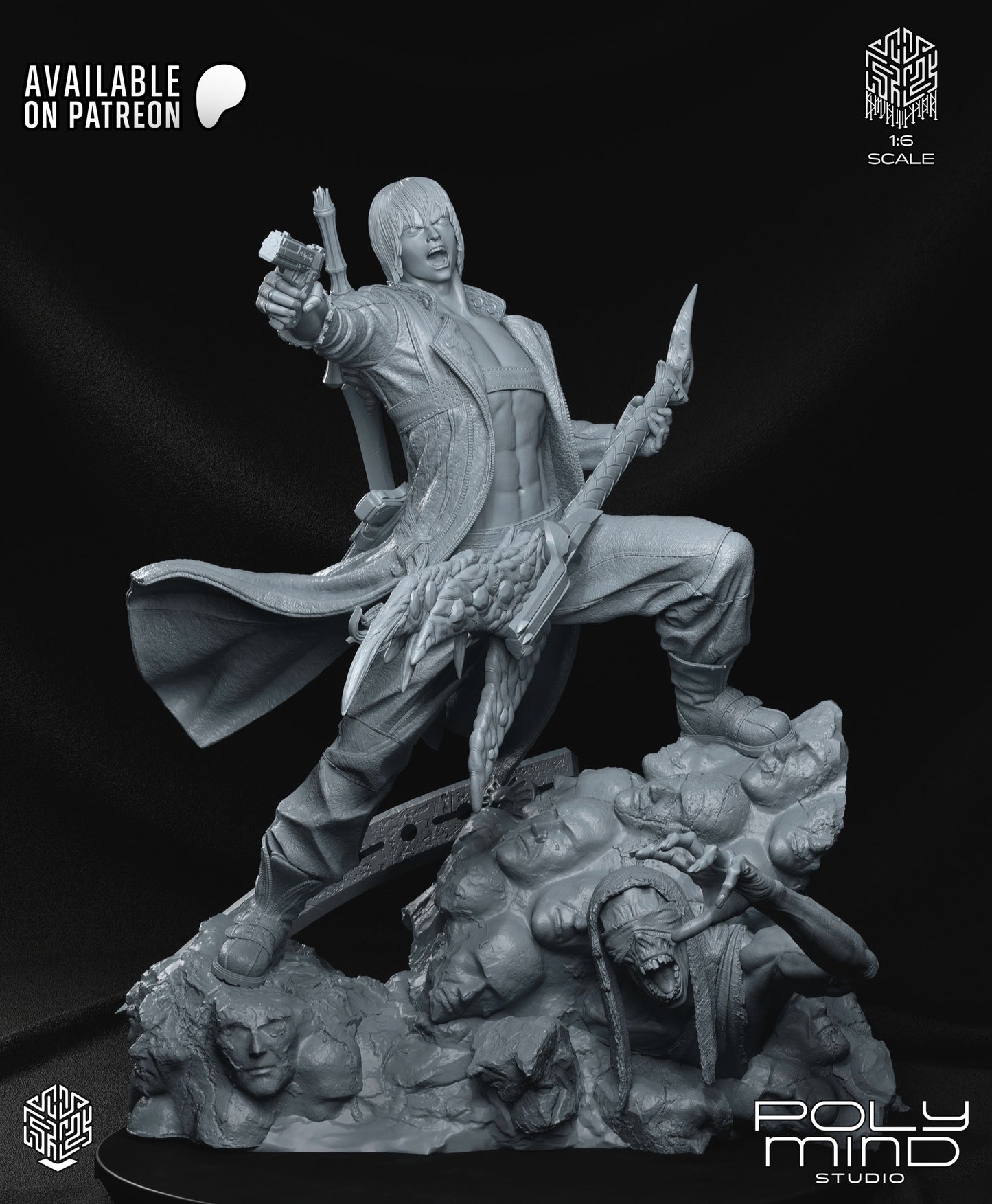 Dante Statue 3D-Printed Kit