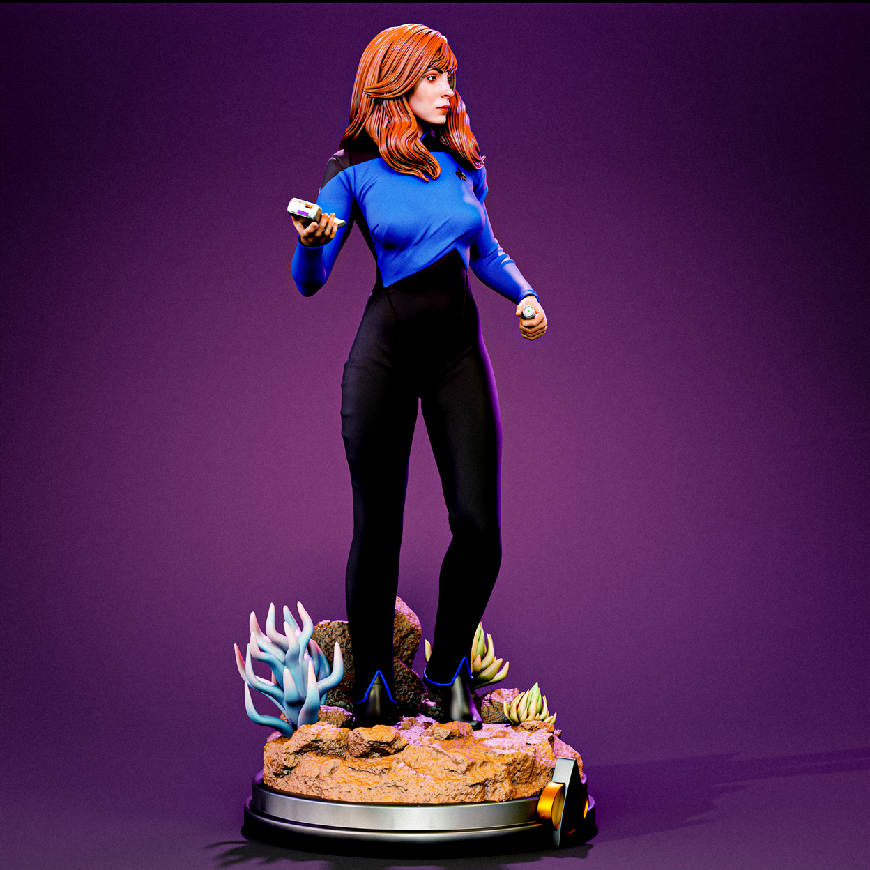 Beverly Crusher Statue 3D-Printed Kit