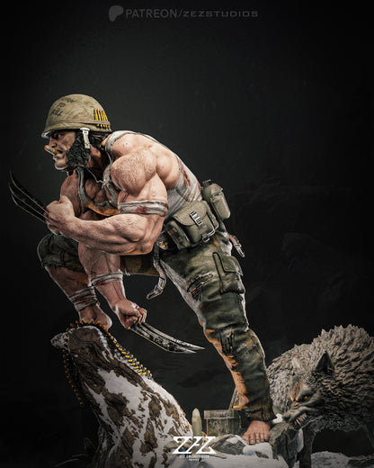 Wolverine Statue