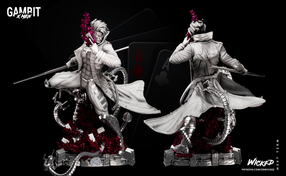 Gambit (X-Men) Statue