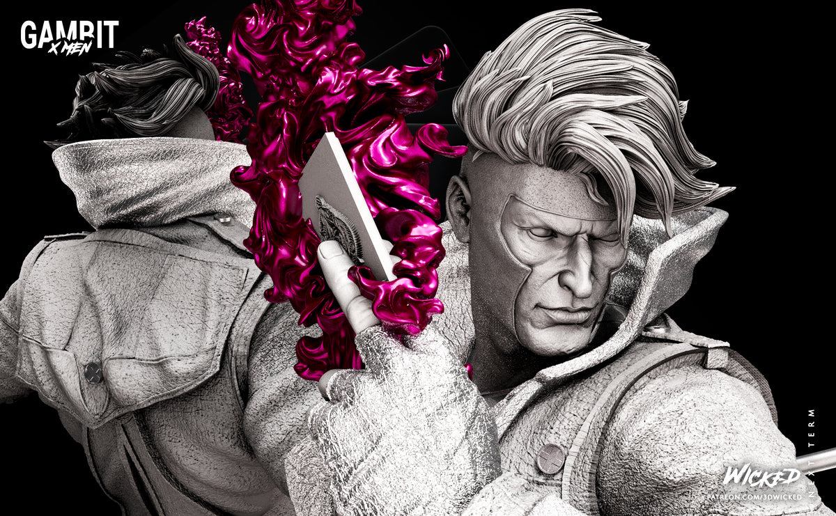 Gambit (X-Men) Statue