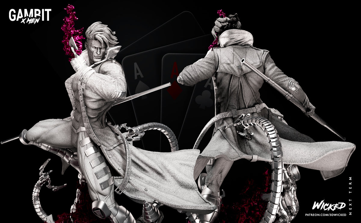 Gambit (X-Men) Statue