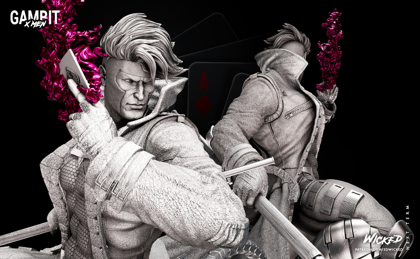 Gambit (X-Men) Statue