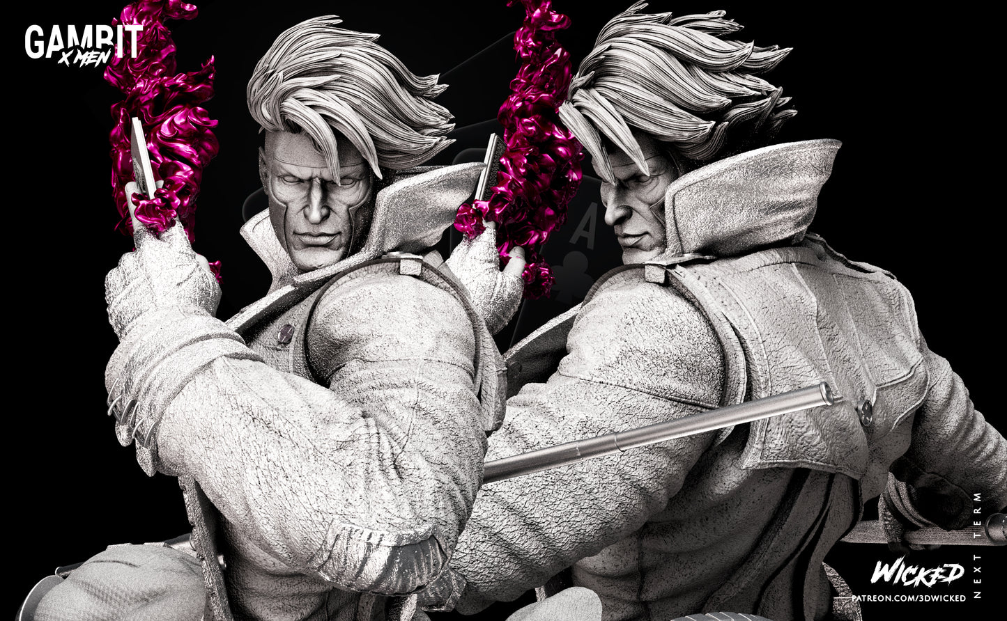 Gambit (X-Men) Statue