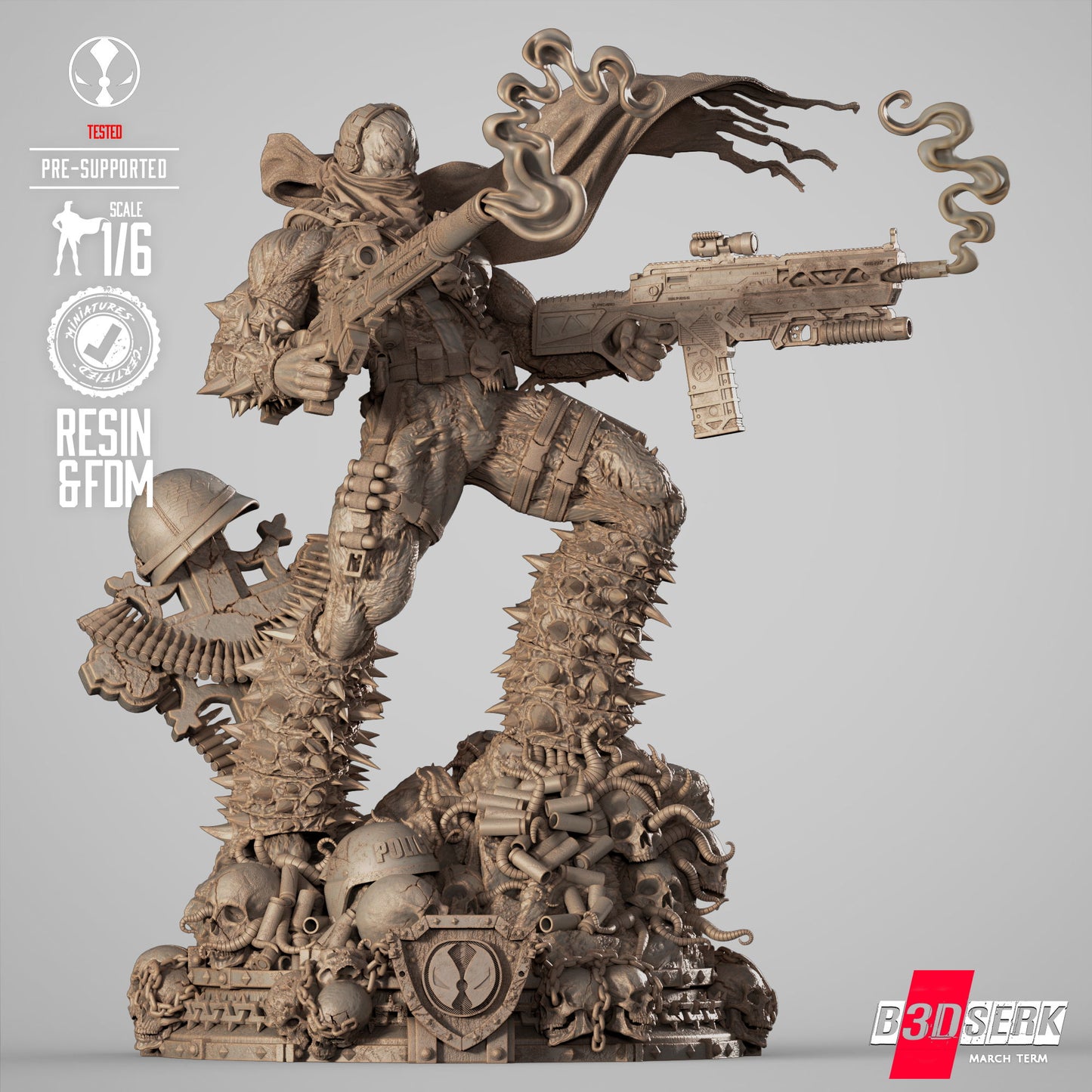 Commando Spawn Statue