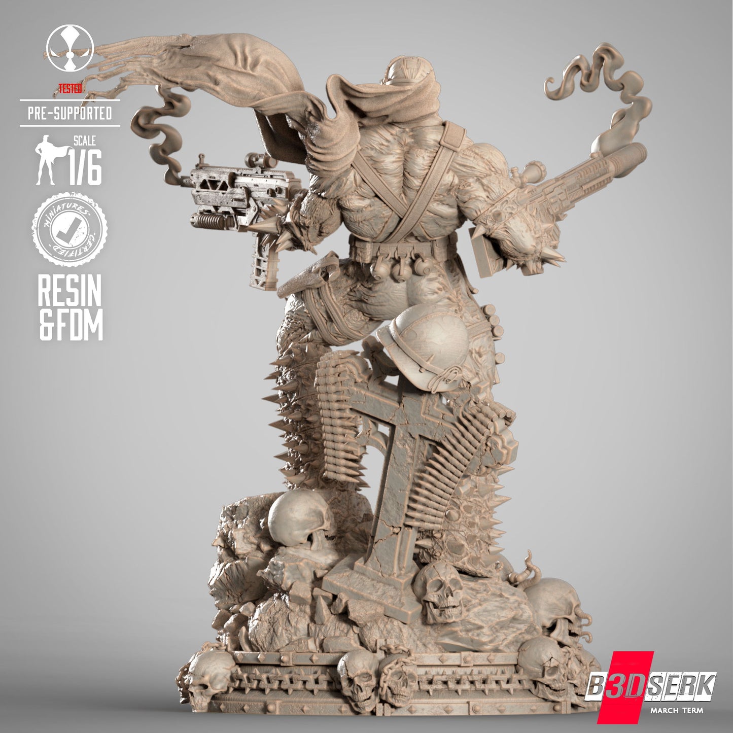 Commando Spawn Statue