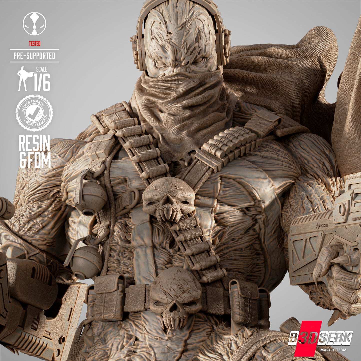 Commando Spawn Statue