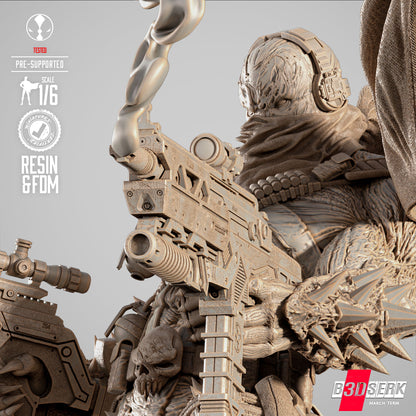 Commando Spawn Statue