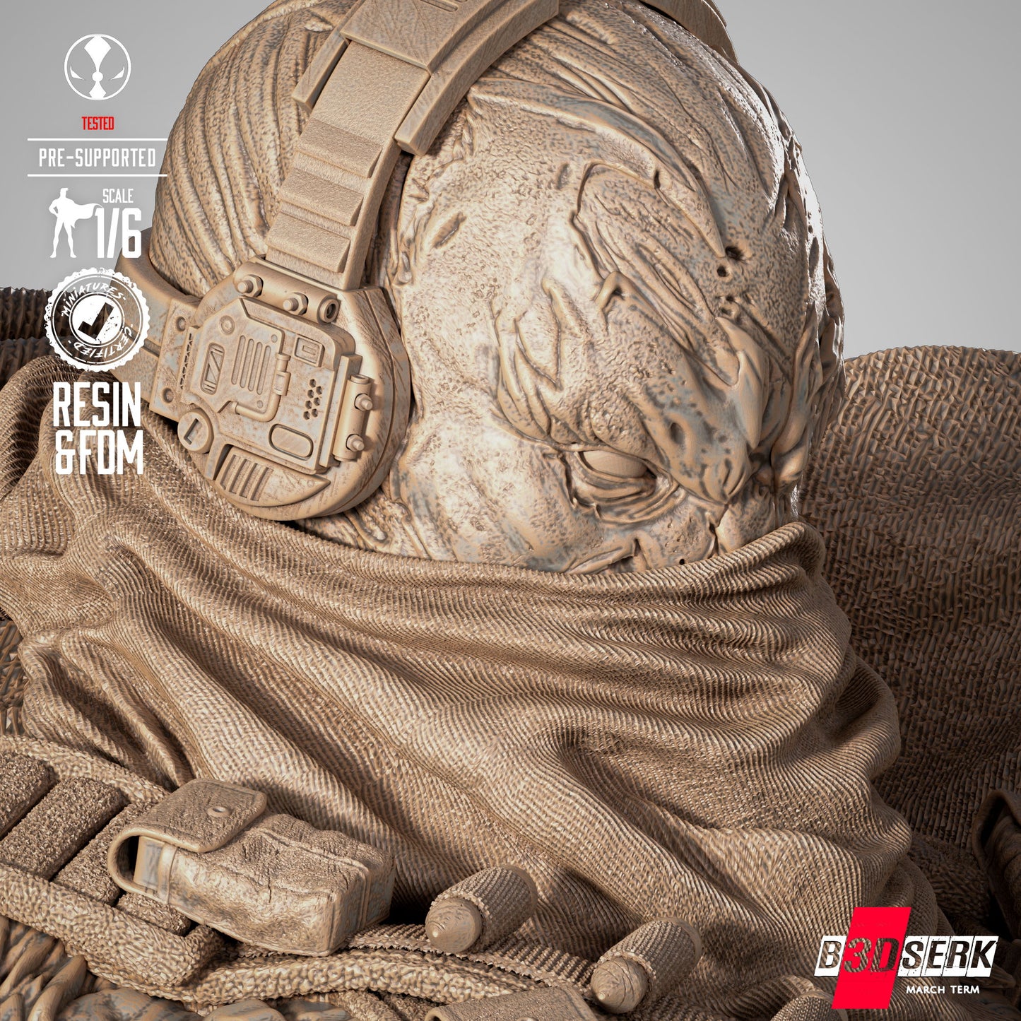 Commando Spawn Statue