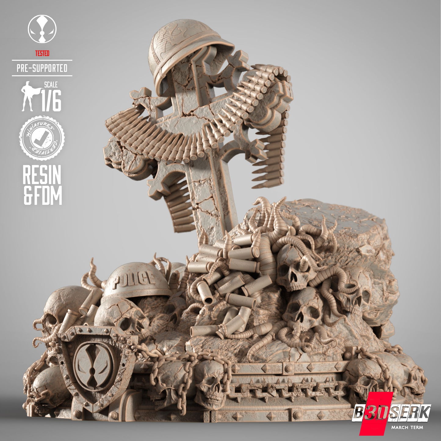 Commando Spawn Statue