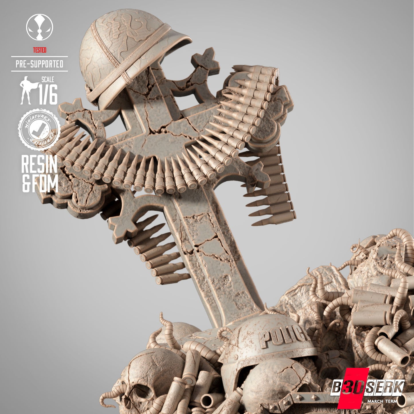 Commando Spawn Statue