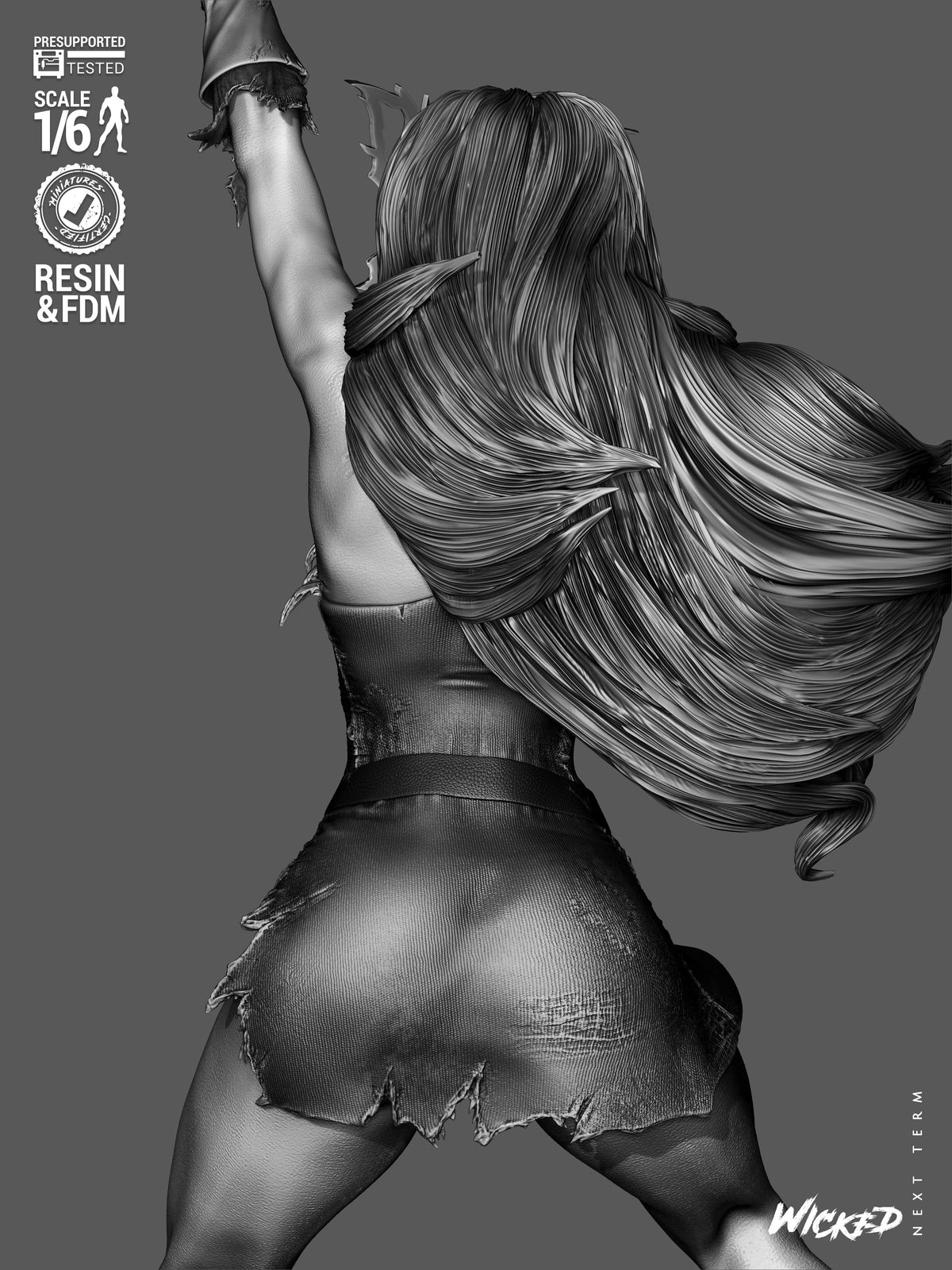 Jean Grey Statue 3D-Printed Kit