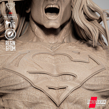 2025 Superman Long Hair Dark Nights Statue