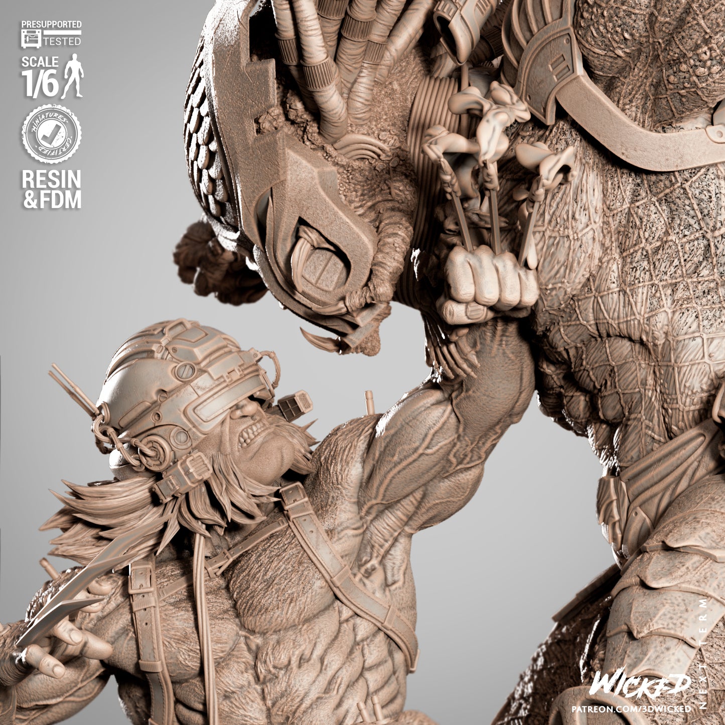 Weapon X VS Predator Diorama