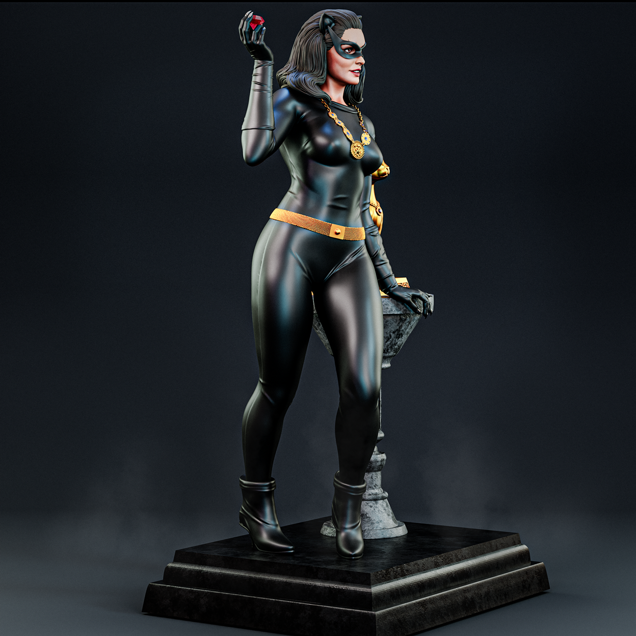 Catwoman (Julie Newmar)Statue 3D-Printed Kit