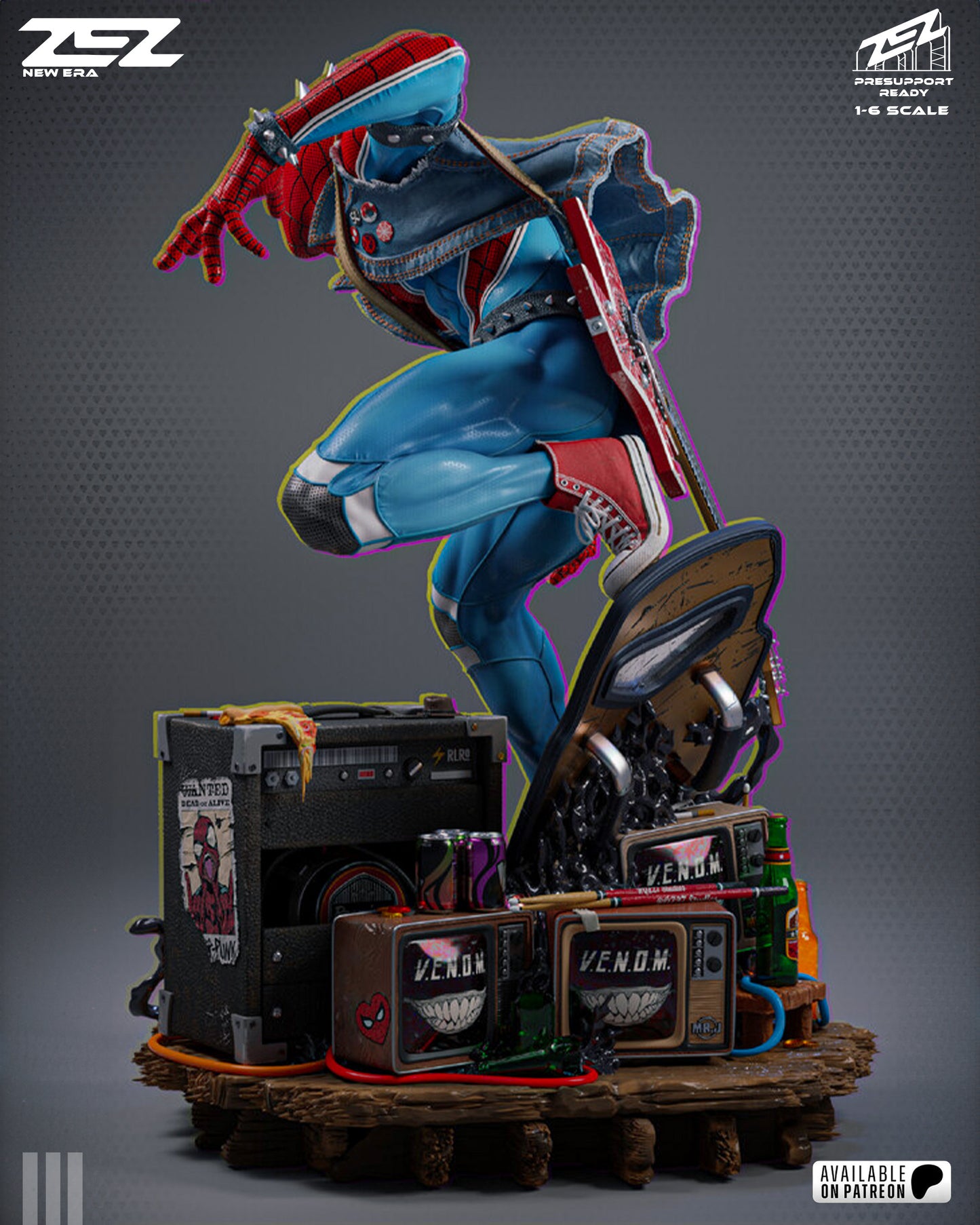 Spider Punk Statue