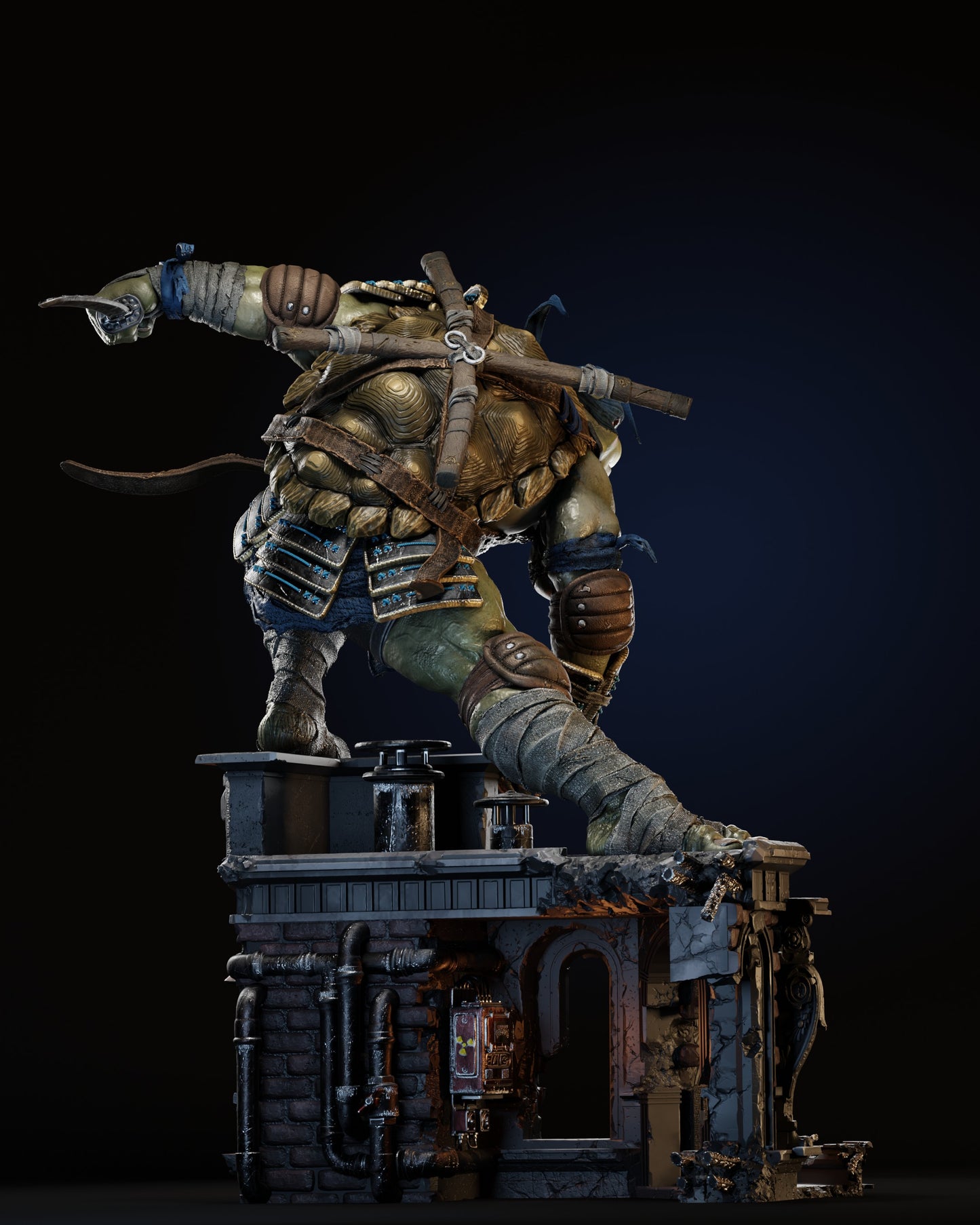 Leonardo Statue