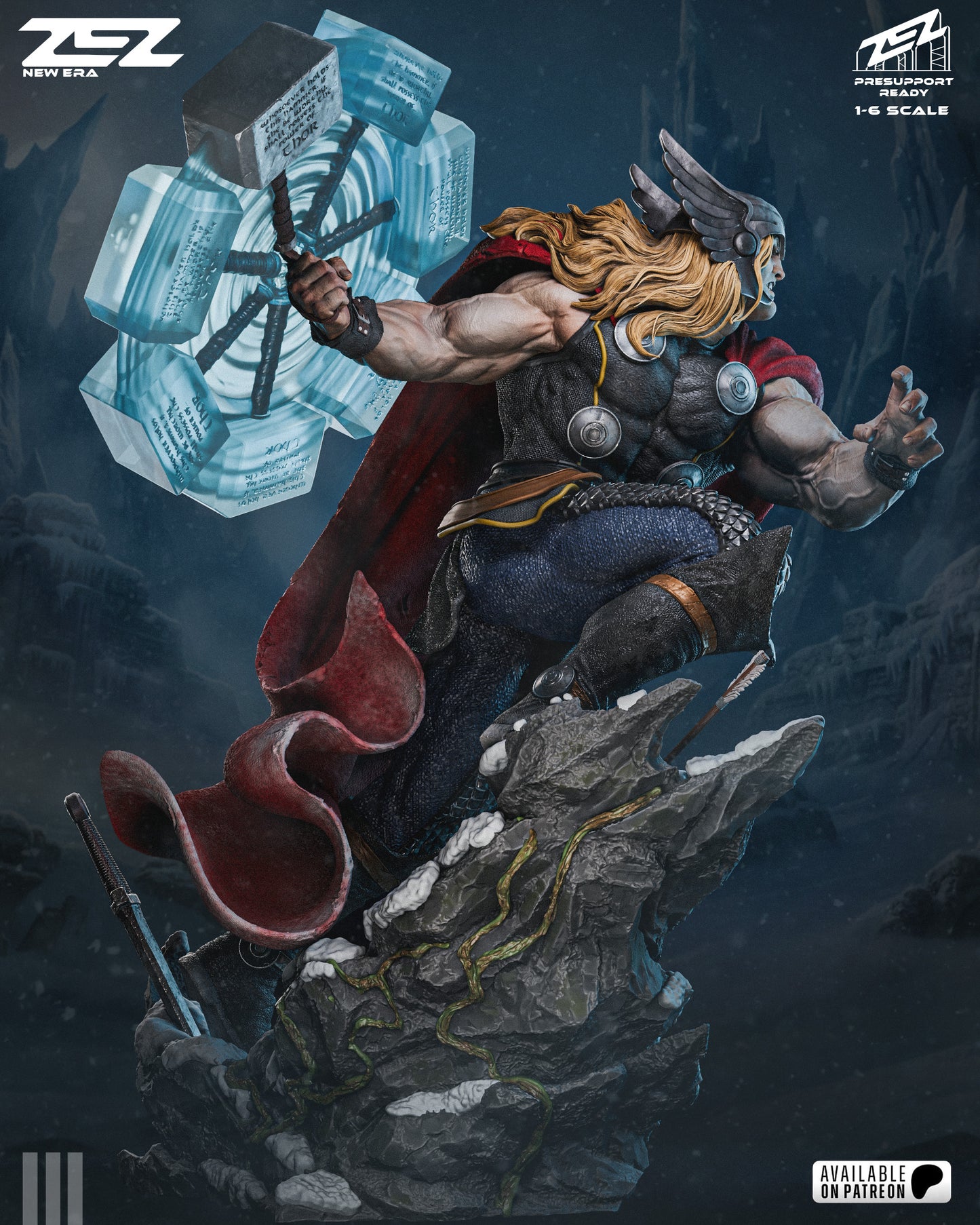 Thor Statue 3D-Printed Kit