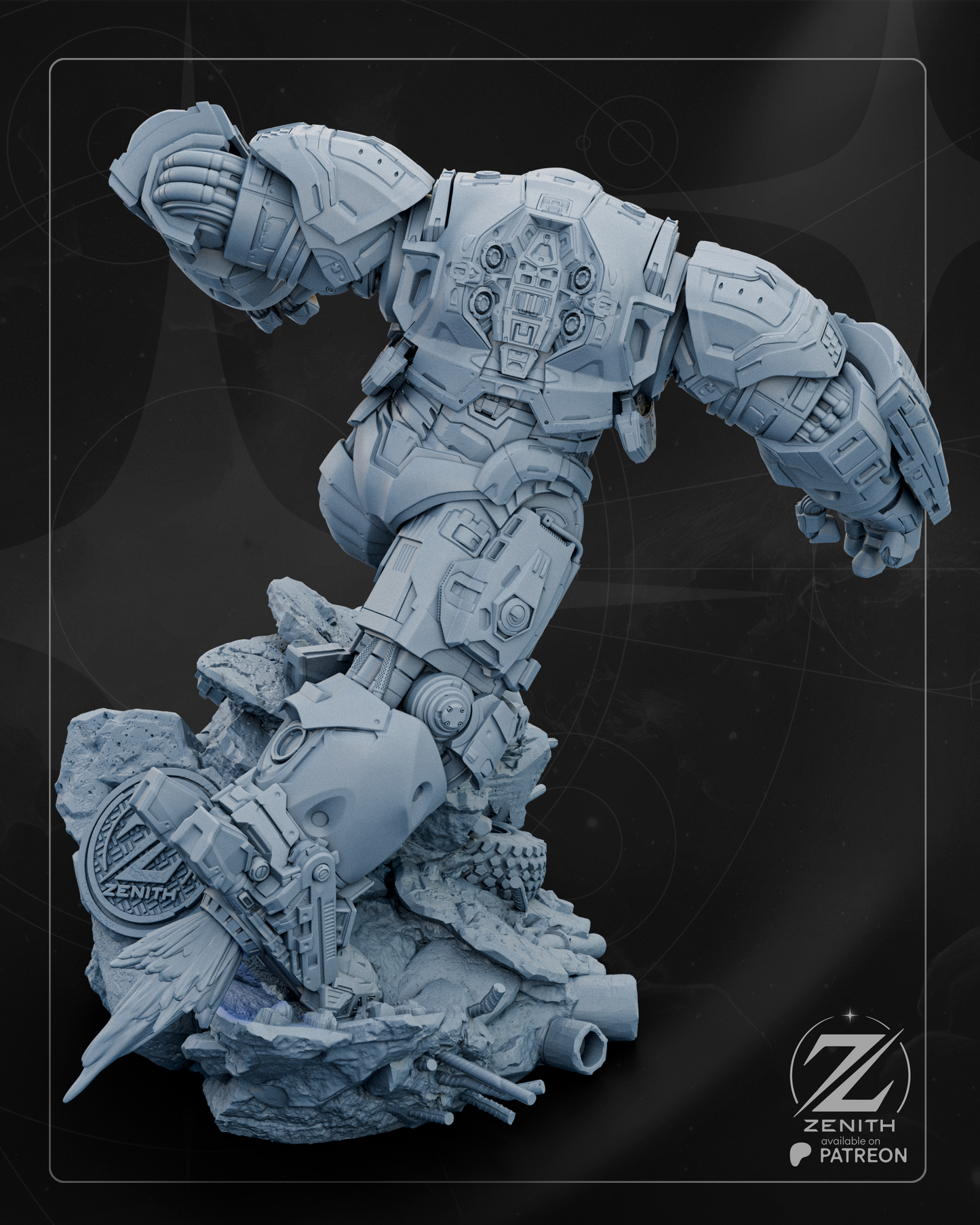 Hulkbuster Statue 3D-Printed Kit