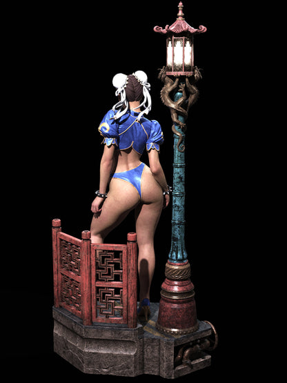 Chun-Li Statue 3D-Printed Kit