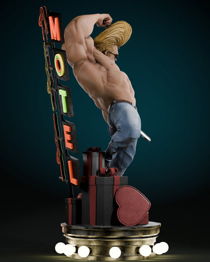 Johnny Bravo Statue