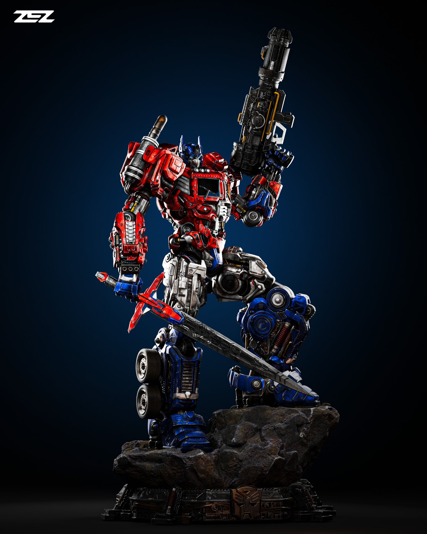 Optimus Prime Statue 3D-Printed Kit