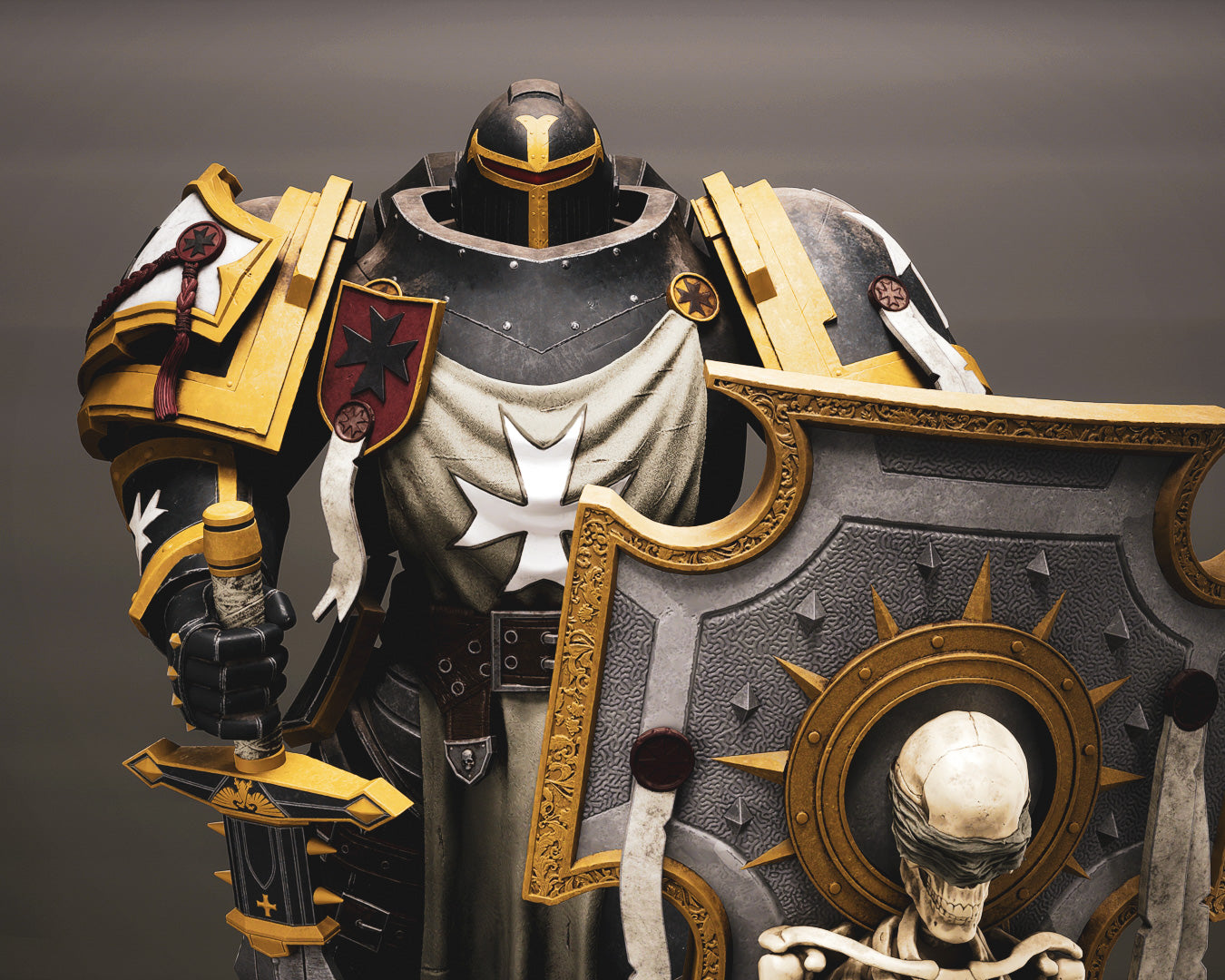 The Templar Statue 3D-Printed Kit