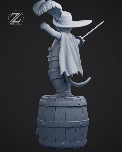 Puss In The Boots Statue 3D-Printed Kit