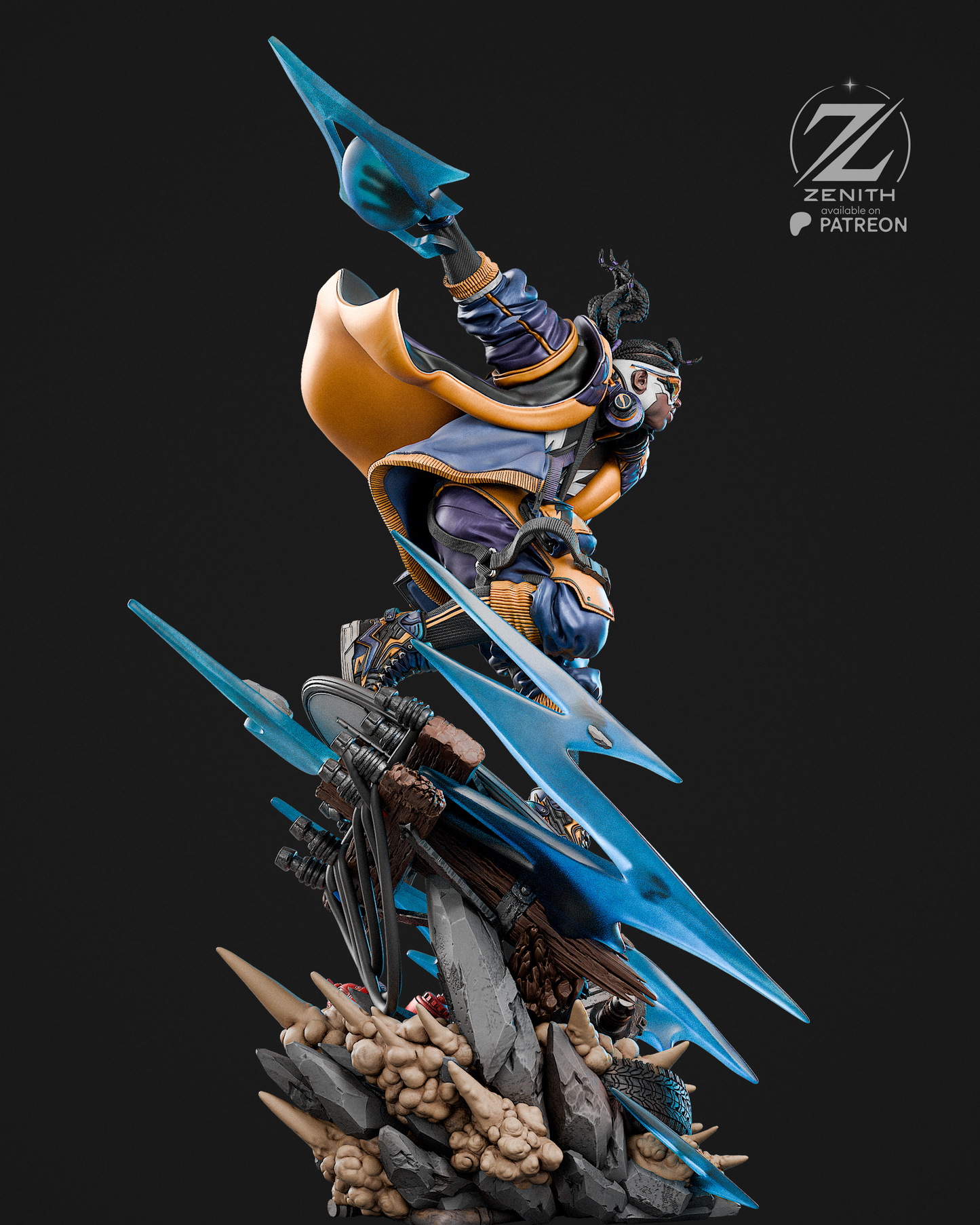 Static Shock Statue 3D-Printed Kit