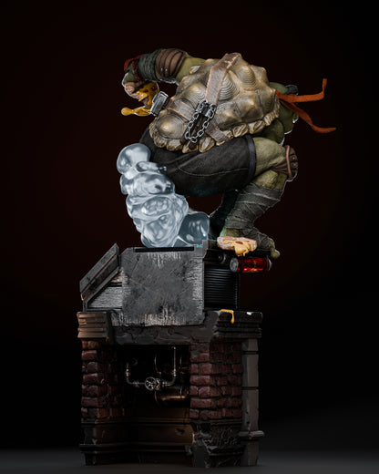Michalangelo TMNT Statue 3D-Printed Kit